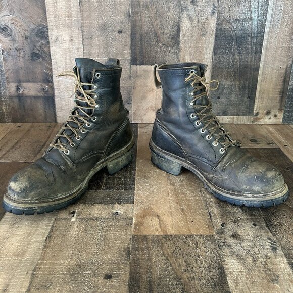 Red Wing Vintage Steel Toe Work Boots Mens 11 D - Picture 8 of 12